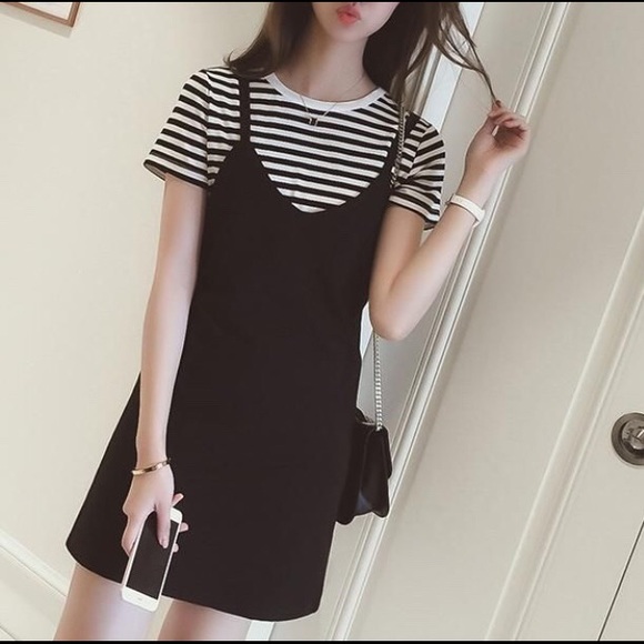 strappy dress with t shirt